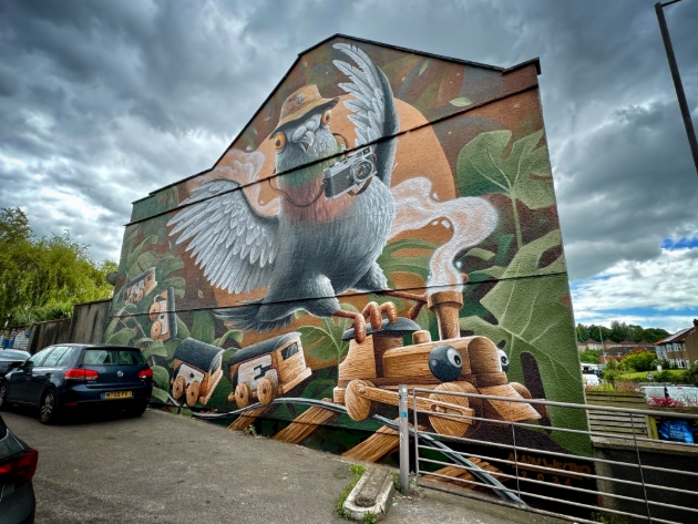 Artwork by Alain Welter for Upfest, West Street, Bristol