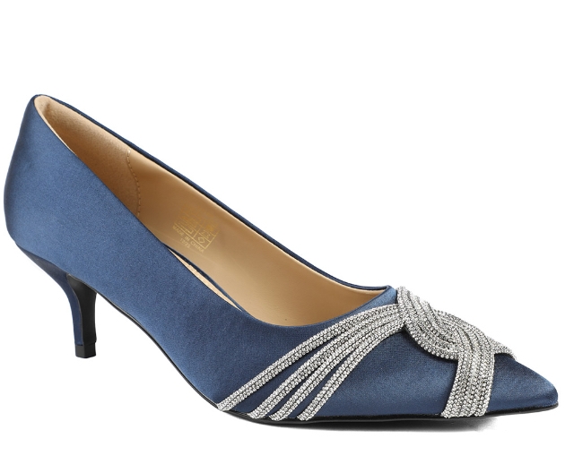 Zaina navy shoes from Jones Bootmaker Capsule Bridal Collection
